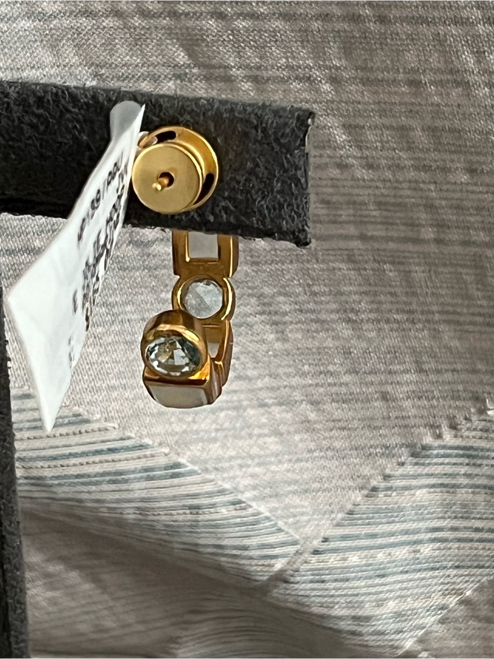 Julie Vos Jolie Hoop Earring - Aquamarine - Picture 5 of 6